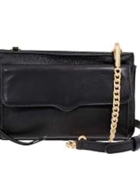 Rebecca Minkoff Bree Black Leather Crossbody Bag